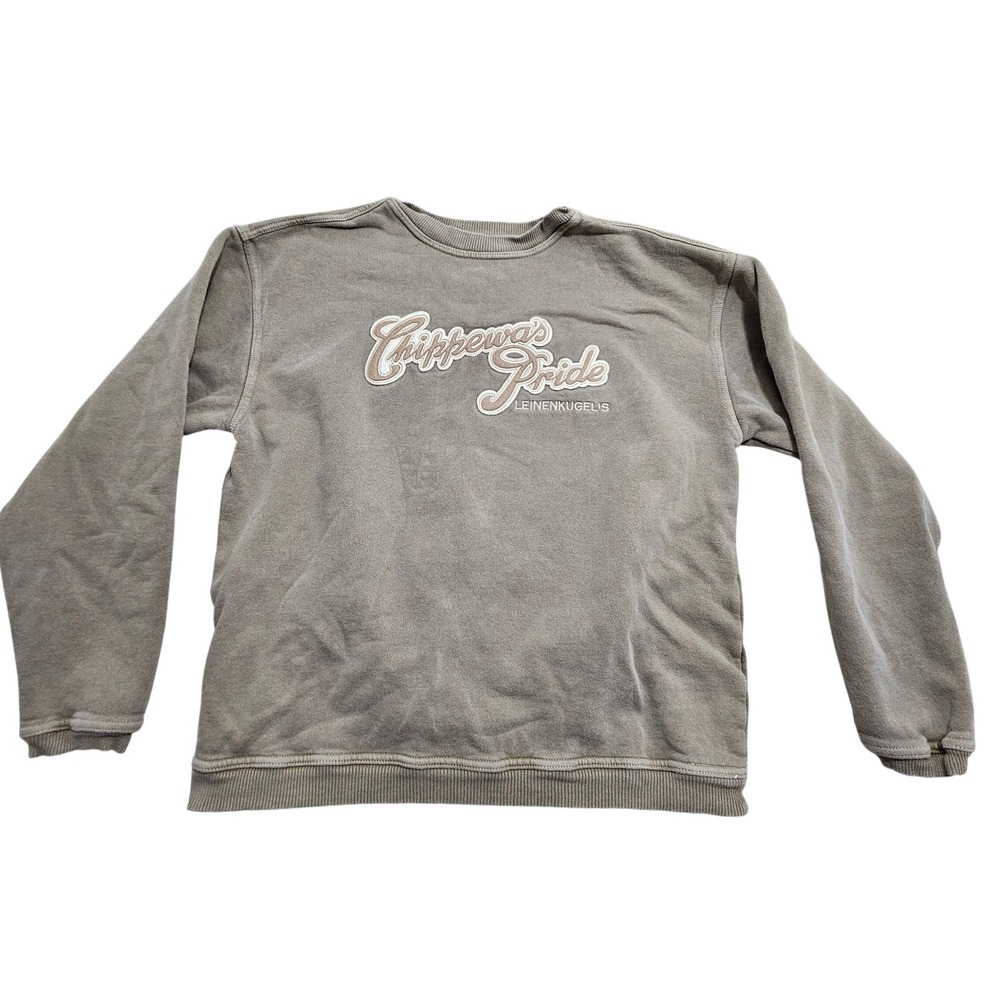 Authentic Pigment Leinenkugels Chippewas Pride Sweatshirt Medium Olive Green